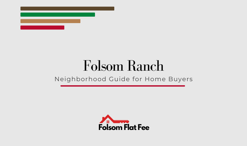 Folsom Ranch homes and newer community streetscape in Folsom CA